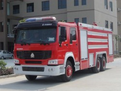 Howo 6x4の標準的な普通消防車