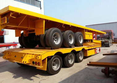 中国 容器の貨物輸送のためのトレーラー30トン60の半トン40ftの平面の サプライヤー