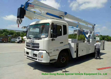 中国 Run 22m王のトラックはバケツの上昇の空気の仕事プラットホームLHD/RHDのユーロ3を取付けました サプライヤー