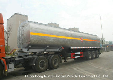 中国 水酸化ナトリウムのためのステンレス鋼の磨かれたタンクが付いている液体のアルカリのタンカーのトレーラー サプライヤー