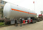 59000リットル液体のガソリン ガス、ブタン、プロパンの輸送のための三半車軸LPGタンク トレーラー サプライヤー